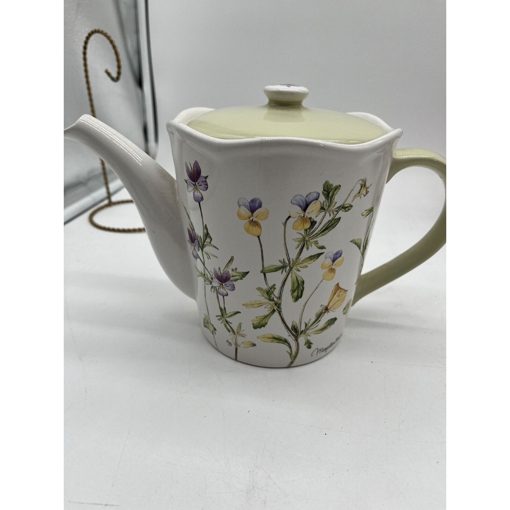Marjolein Bastin Nature's Sketchbook Flowers Hallmark Teapot